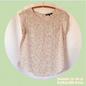 paint splatter slouchy sleeveless top